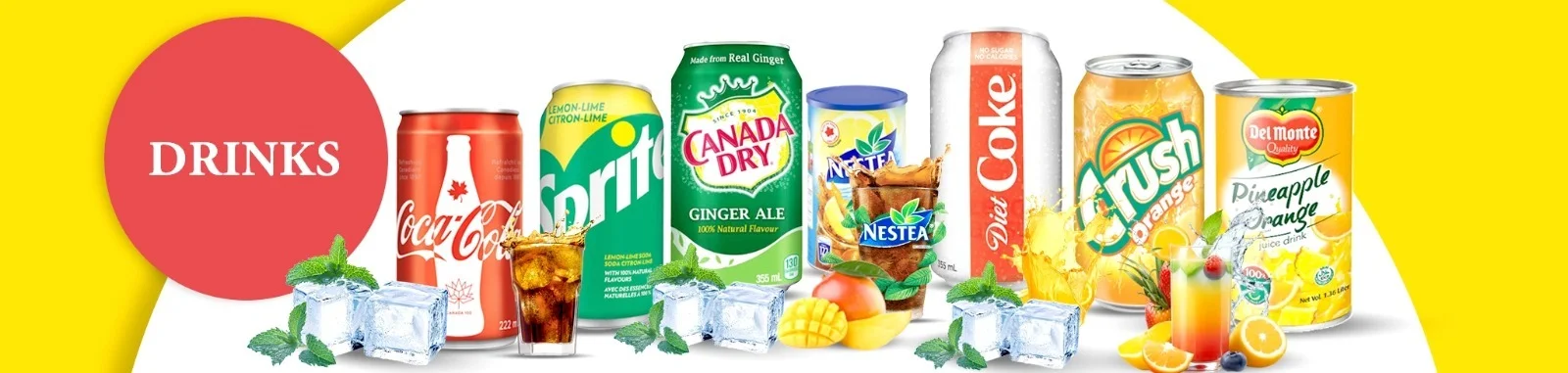 drinks items for ontario cash plus carry