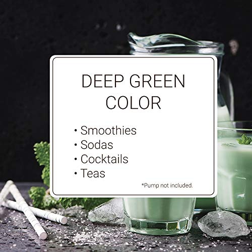 Monin - Green Mint Syrup, Bold Peppermint Coolness, Natural Flavors, Great for Smoothies, Sodas, Cocktails, and Teas, Non-GMO, Gluten-Free (1 Liter)