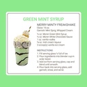 Monin - Green Mint Syrup, Bold Peppermint Coolness, Natural Flavors, Great for Smoothies, Sodas, Cocktails, and Teas, Non-GMO, Gluten-Free (1 Liter)