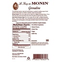 Monin - Grenadine Syrup, Delightfully Sweet, Cranberry-Raspberry Aroma, Natural Flavors, Great for Cocktails, Mocktails, & Smoothies, Non-GMO, Gluten-