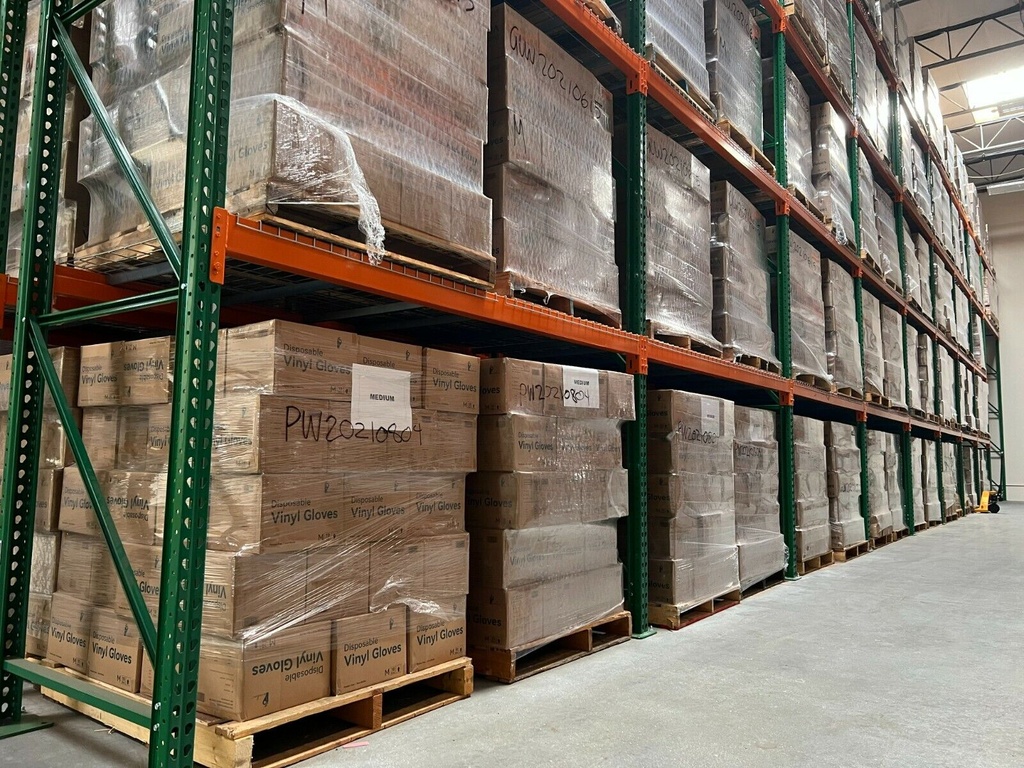 Puraloc (1 Pallet) Disposable Protective Clear Vinyl Gloves 70 Case/ 70,000 PCS