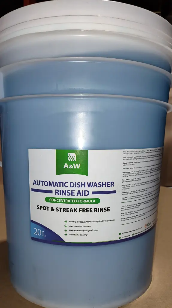 A&W Automatic Dishwasher Rinse Aid (1 x 20L)