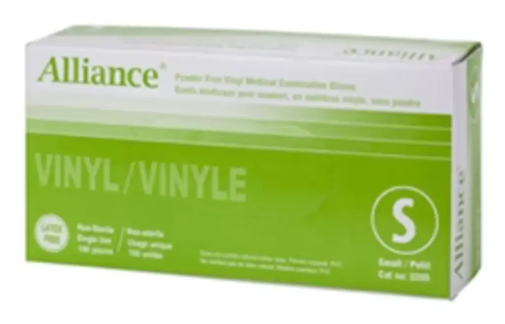 Alliance Vinyl Powder Free Gloves - Small (10 x 100pc)