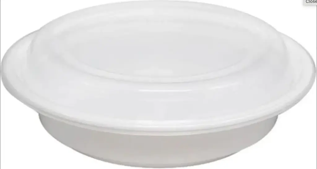 Arrow 48oz Round White Container with Lid (1 x 150pc)