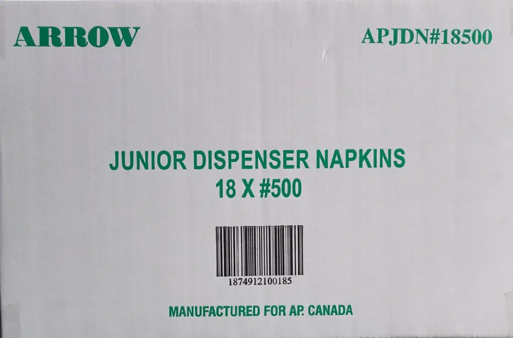 Arrow Junior Dispenser Napkins (18 x 500pc)
