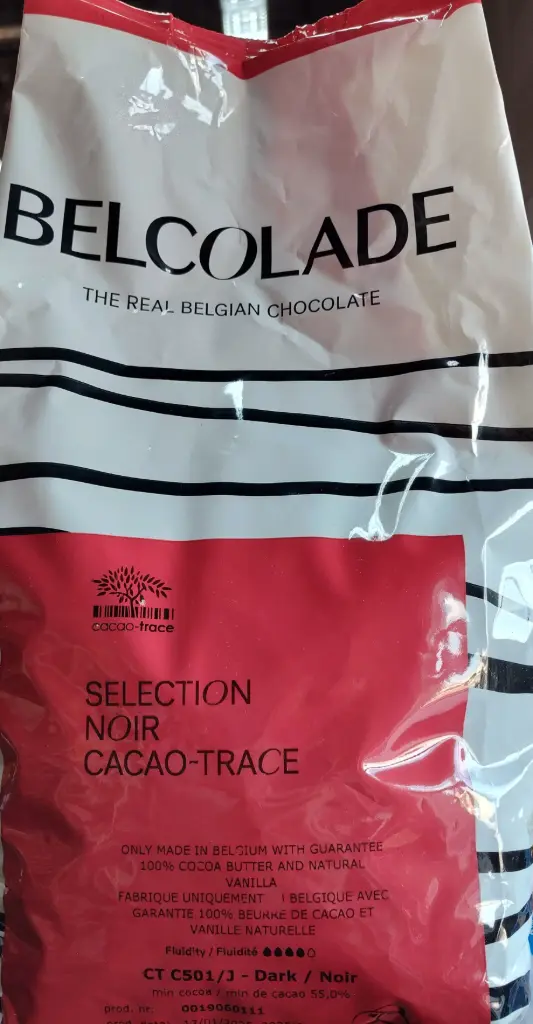 Belcolade - Belgian Dark Chocolate - Noir Cacao - Trace - 2 x 5kg - Case
