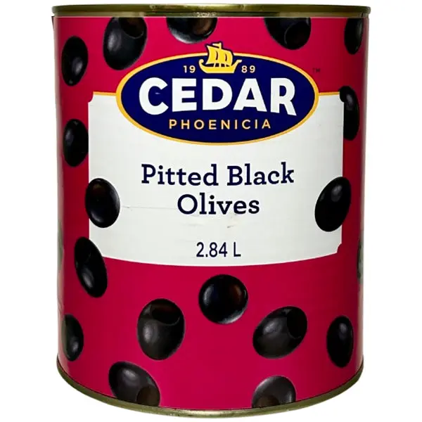 Cedar Phoenicia - Pitted Black Olives (1 x 2.84L)