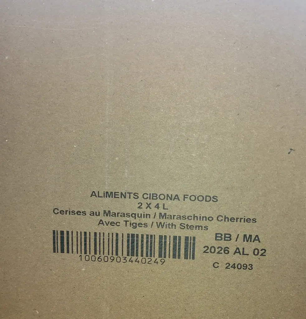 Cibona Maraschino Cherries (2 x 4L)