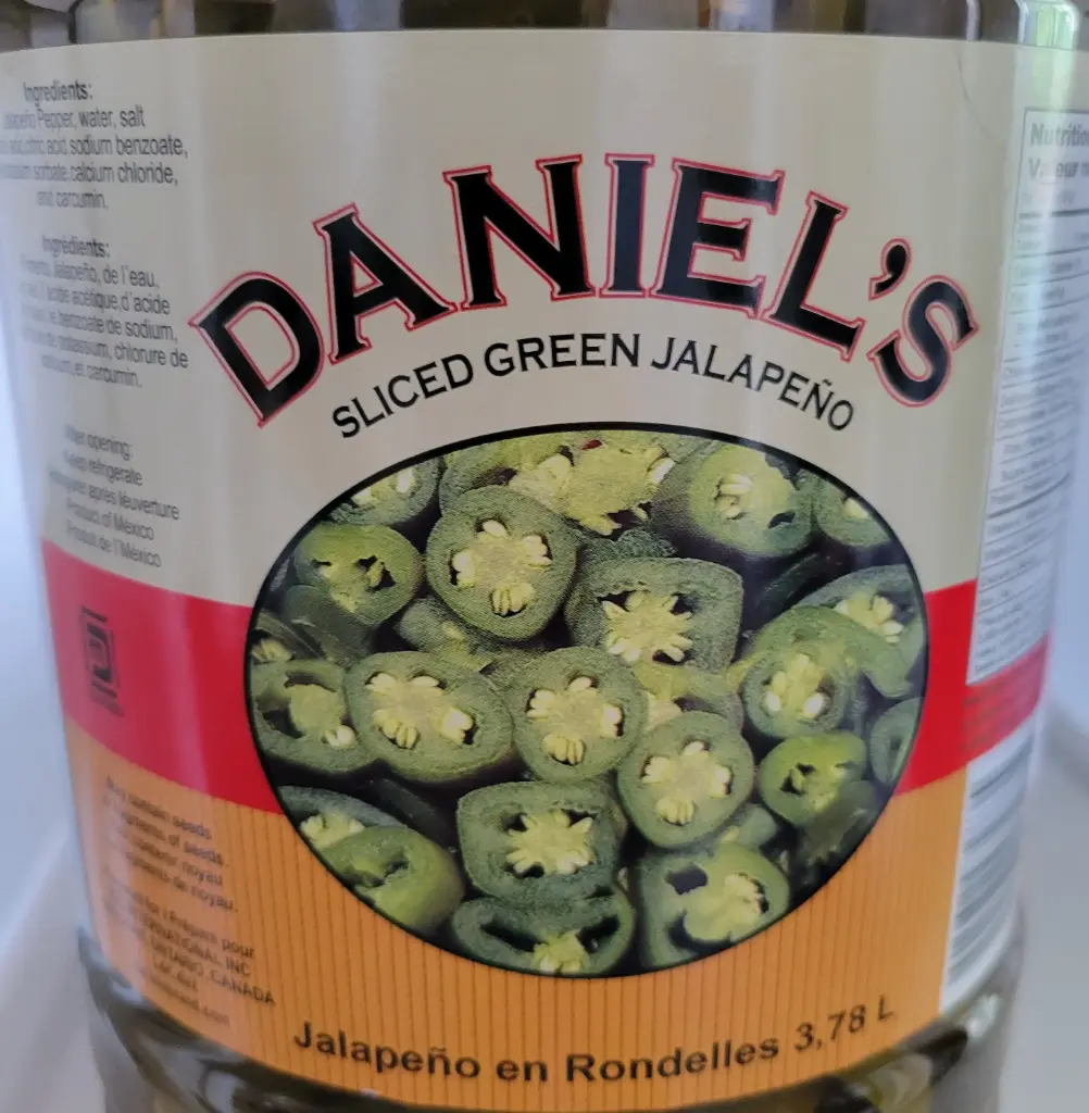 Daniel's Sliced Green Jalapeno - 3.78L (4 x 3.78L)