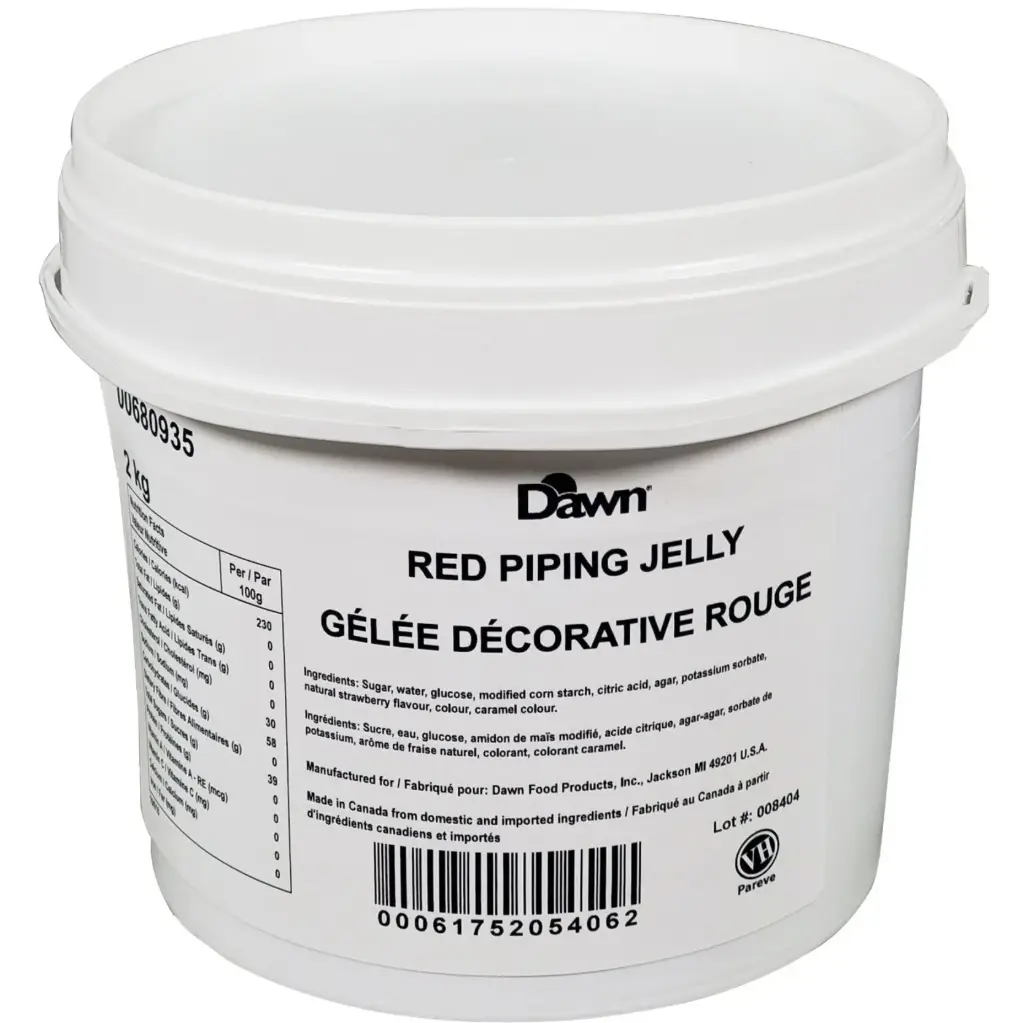 Dawn - Piping Jelly - Red - 2Kg - Each
