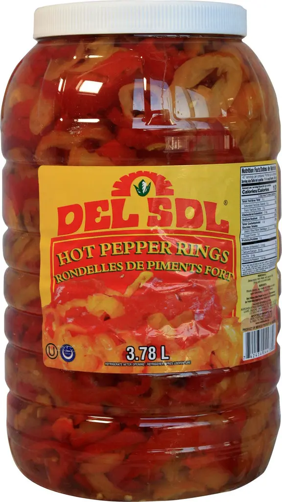 Del Sol - Hot Pepper Rings - 3.78L  - Each