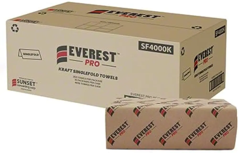 SF4000K - Everest Pro Kraft Singlefold Towel (16 x 250pc)