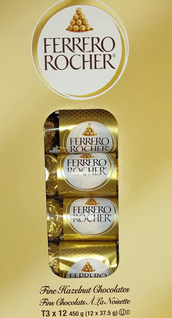 Ferrero Rocher T3 - Fine Hazelnut Chocolates -  12x 37.5g - Pack