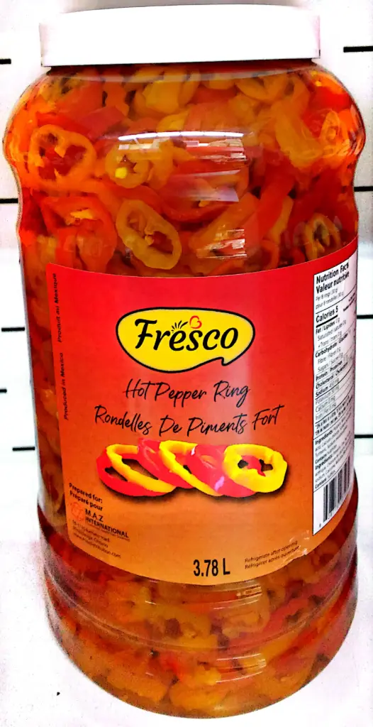 Fresco Hot Pepper Rings (4 x 3.78L)