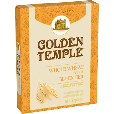 Golden Temple Whole Wheat Flour (2 x 9kg)