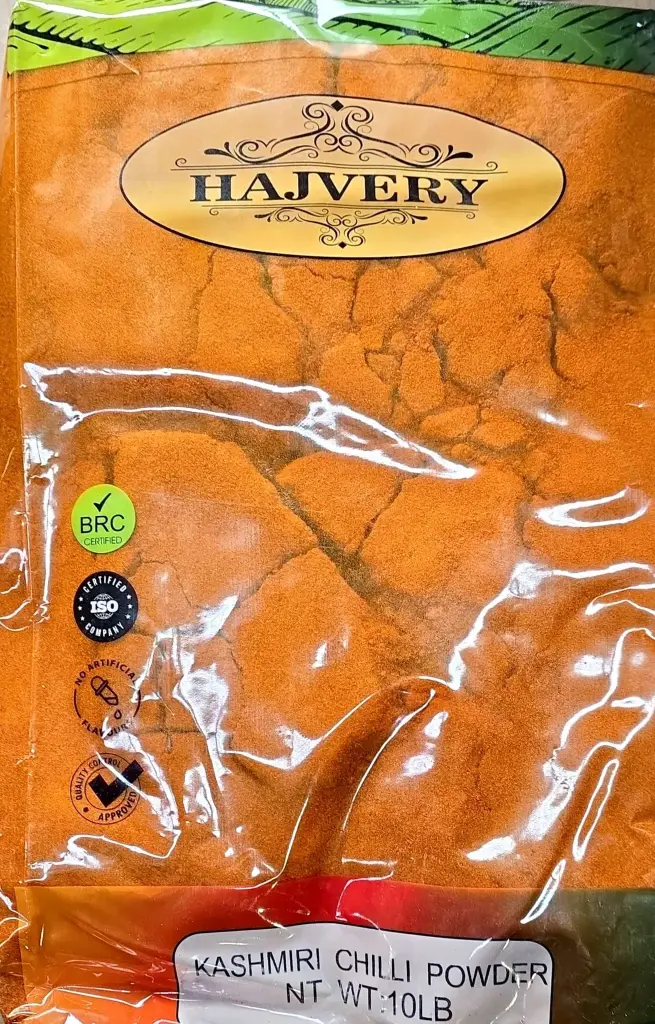 Hajvery Kashmiri Red Chilli Powder (1 x 10lb)