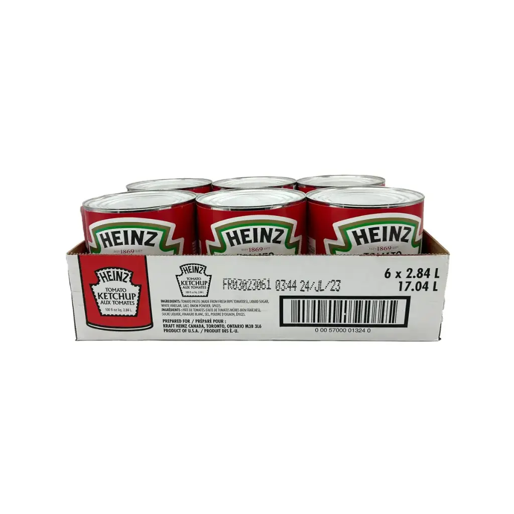 [CONH002-6] Heinz - Tomato Ketchup Canned - 6 x 2.84L - Case
