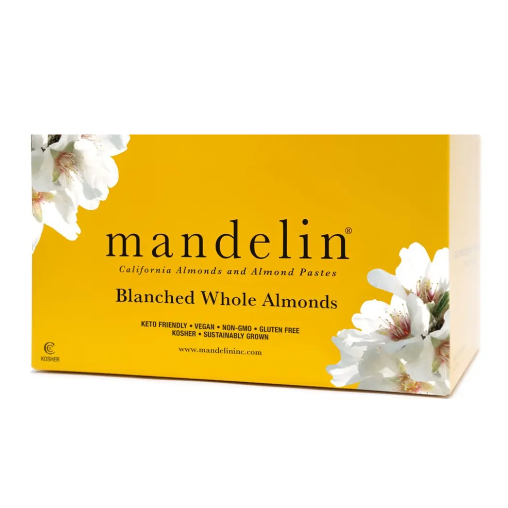 [nutr5] Blanched Almonds Whole - 25lb- Case