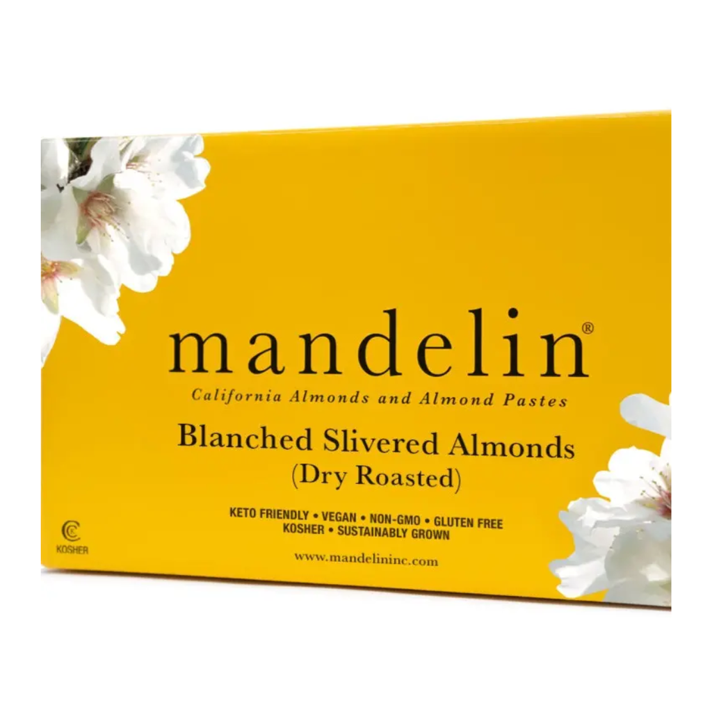 [NUTS002] Slivered Almonds Blanched - White - 25lb - Case