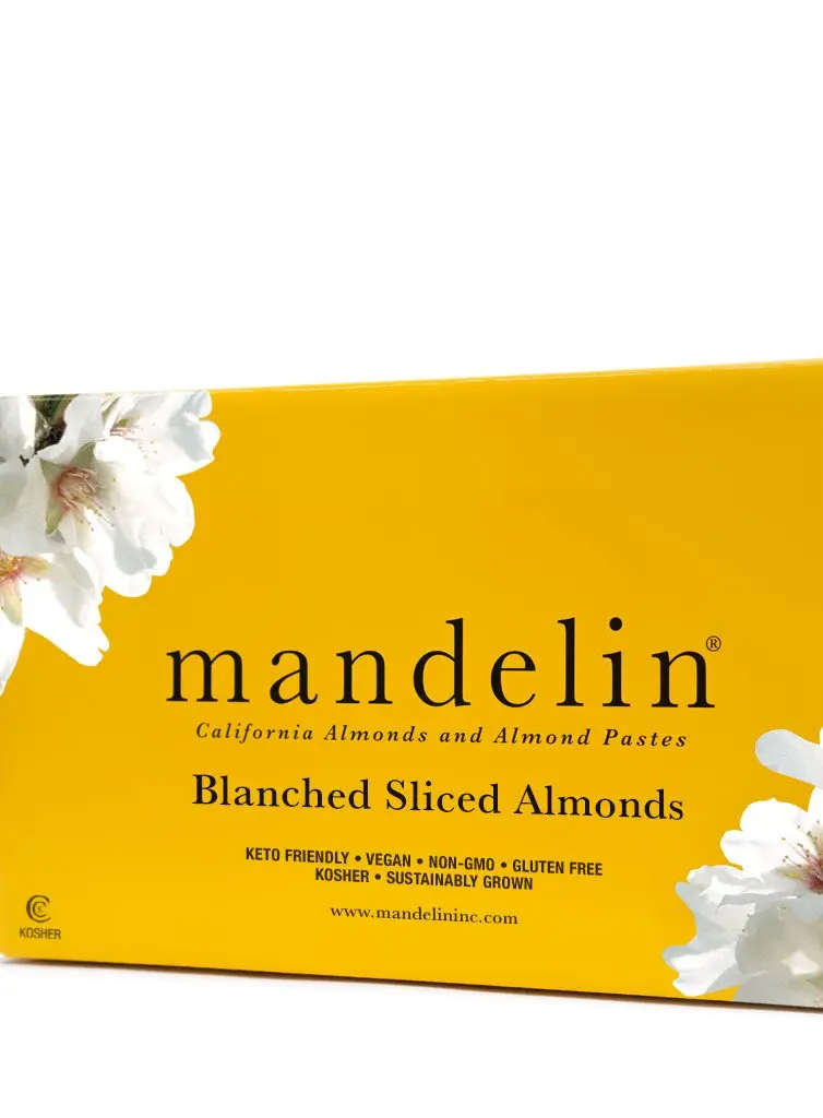 Mandelin  Sliced Almonds Natural Regular - 25lb (1 x 25lb)