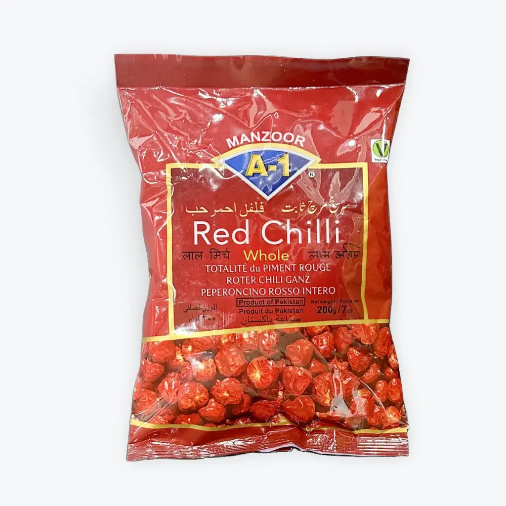 Manzoor A-1 - Red Chilli Whole (1 x 200g)
