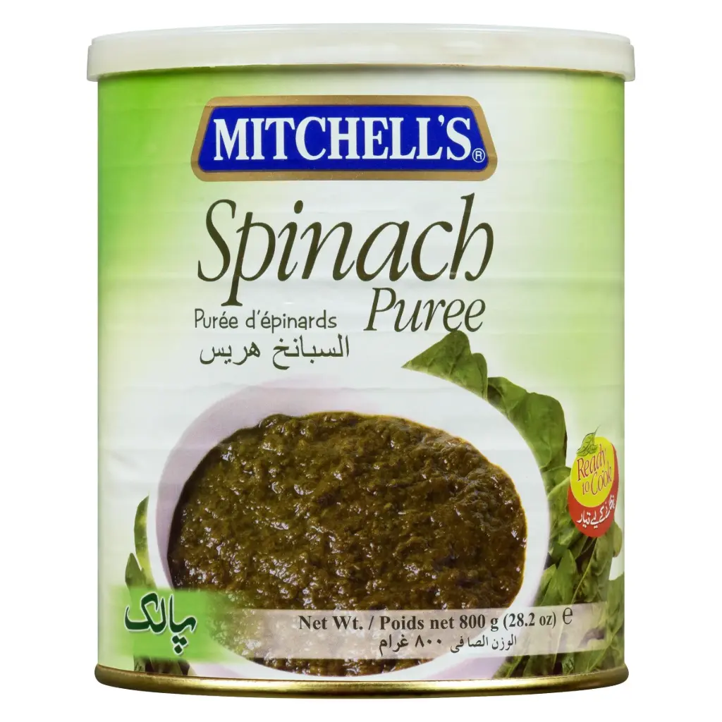 MISP12- Mitchell's - Spinach Puree- 12 x 800g