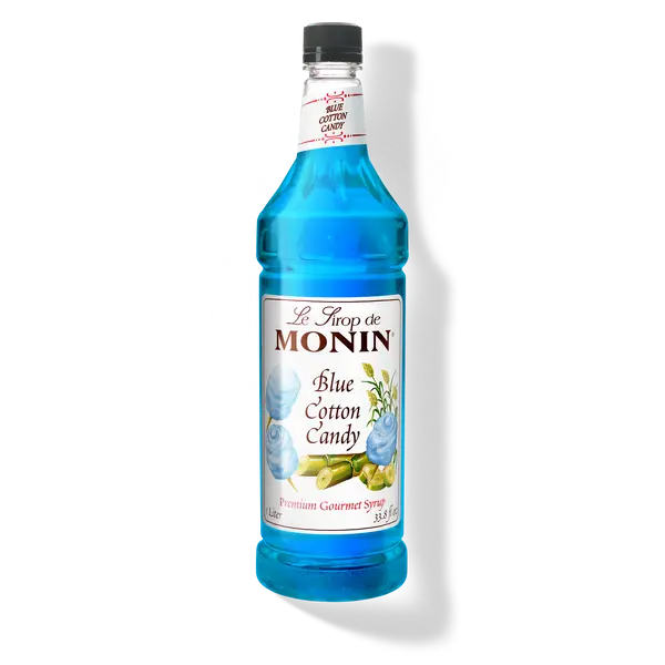 Monin Blue Cotton Candy Syrup - 4 x 1L