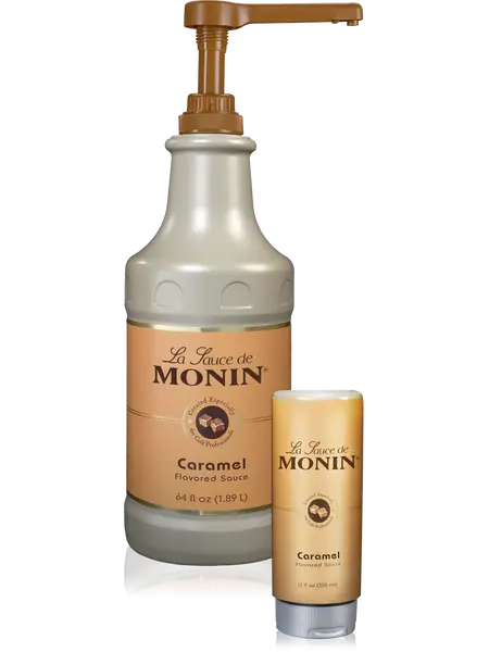 Monin Caramel Flavored Sauce (4 x 1.89L)