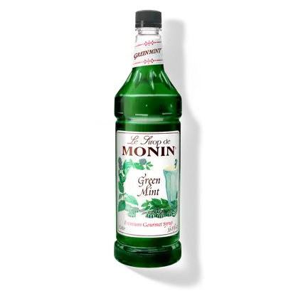 Monin Green Mint Syrup - 4 x 1L
