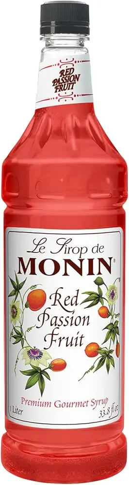 Monin Red Passion Fruit Syrup - 4 x 1L