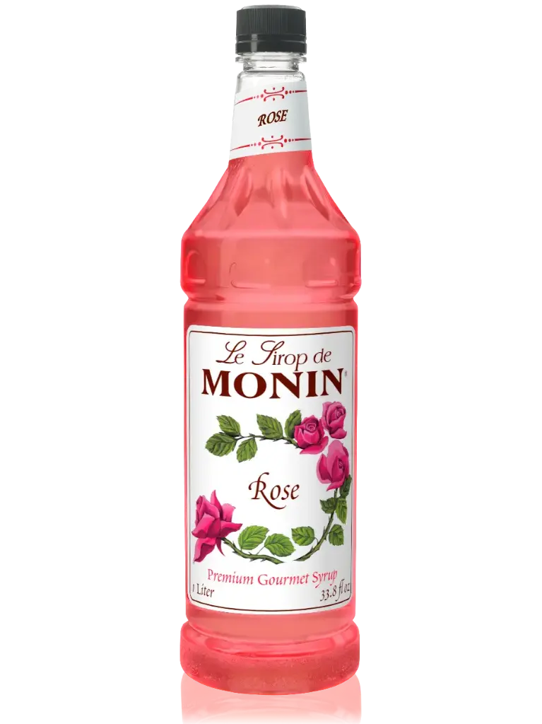 Monin Rose Syrup - 1 x 1L