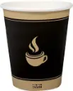 CUPM8 - Morning Dew 8oz Hot Paper Cup - Ebony (20 x 50pc)
