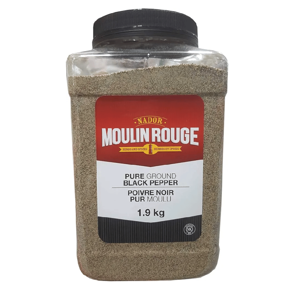 Moulin Rouge - Black Pepper Ground - Powder - 1.9Kg - Each