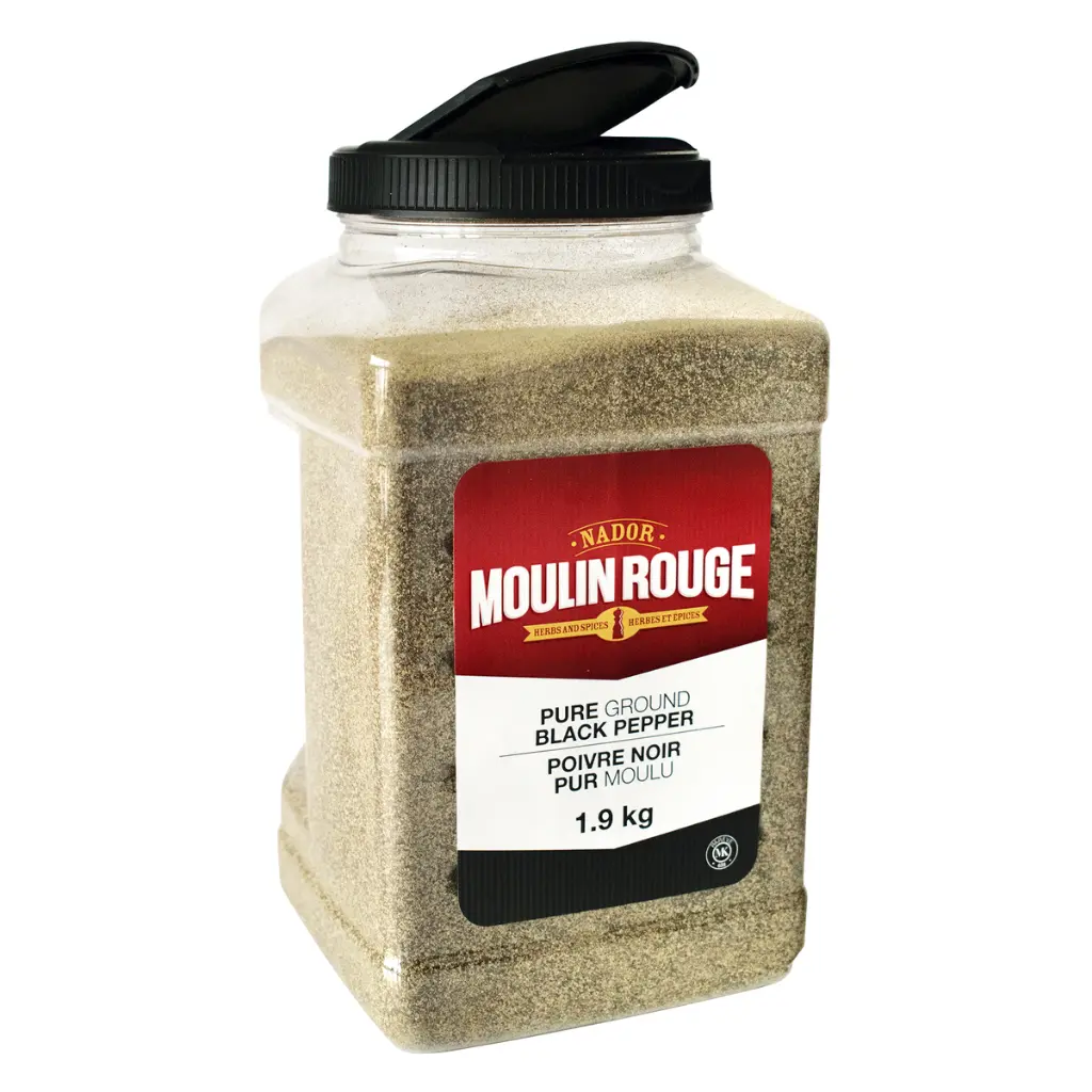 Moulin Rouge - Black Pepper Ground - Powder - 4 x 1.9Kg Case