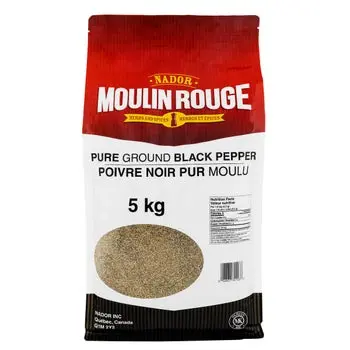 Moulin Rouge - Black Pepper Ground - Powder - 5Kg - Each