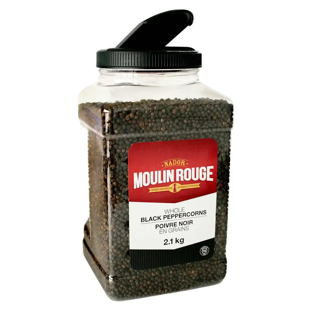 Moulin Rouge Whole Black Peppercorns (1 x 2.1kg)