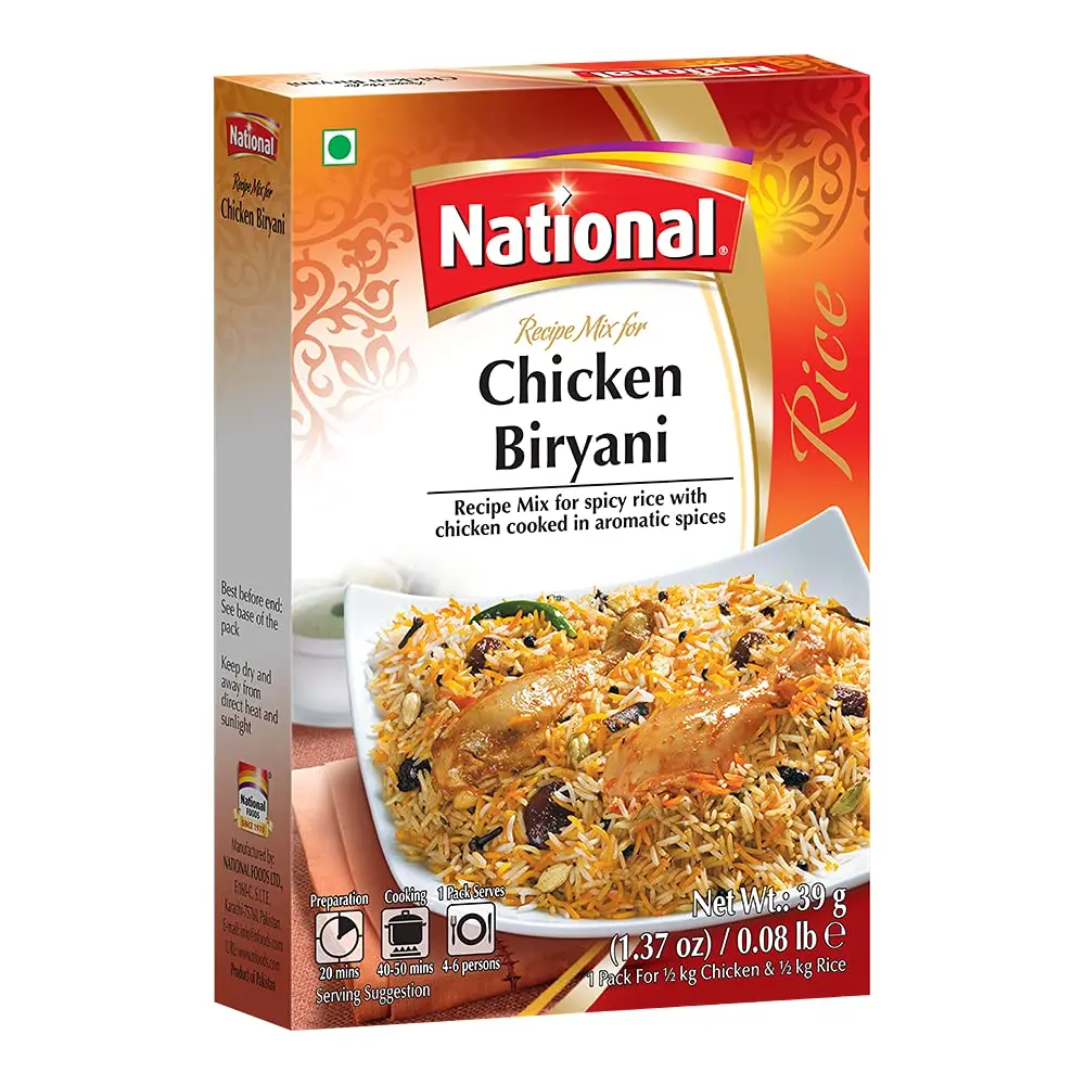 [SPSN003-12] National - Chicken Biryani - 12 x 39g - Pack
