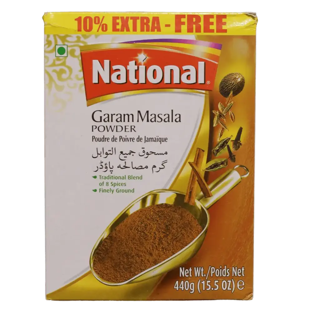 National- Garam Masala Powder - 10% Free - 1 x 220g