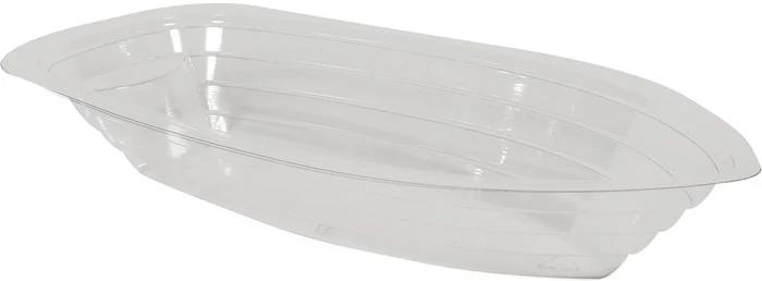Amhil Clear Banana Boat - 8oz - AB081 (1 x 500pc)