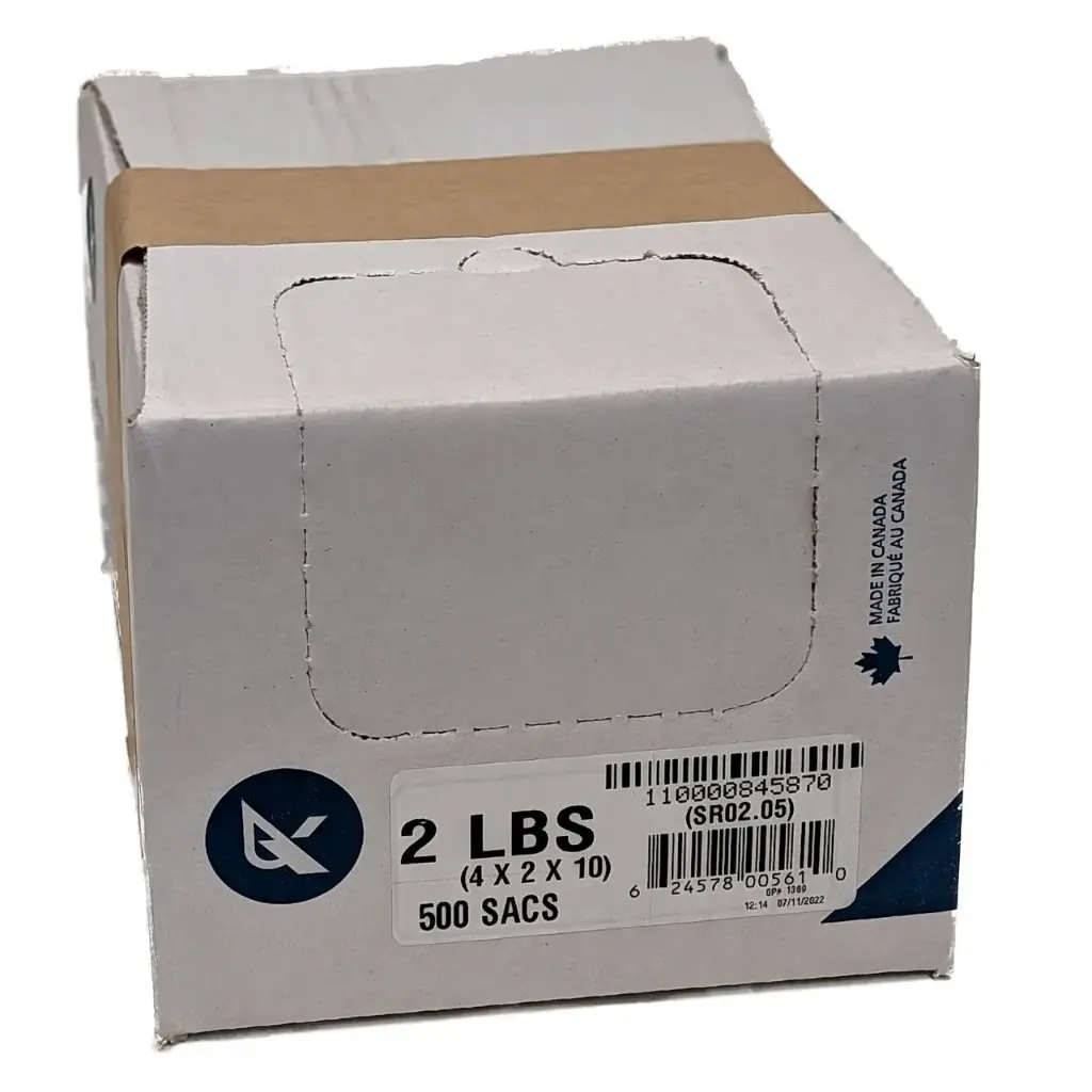 No Brand - 4 x 2 x 10 - 2lb Clear Poly Bags (1 x 500pc)