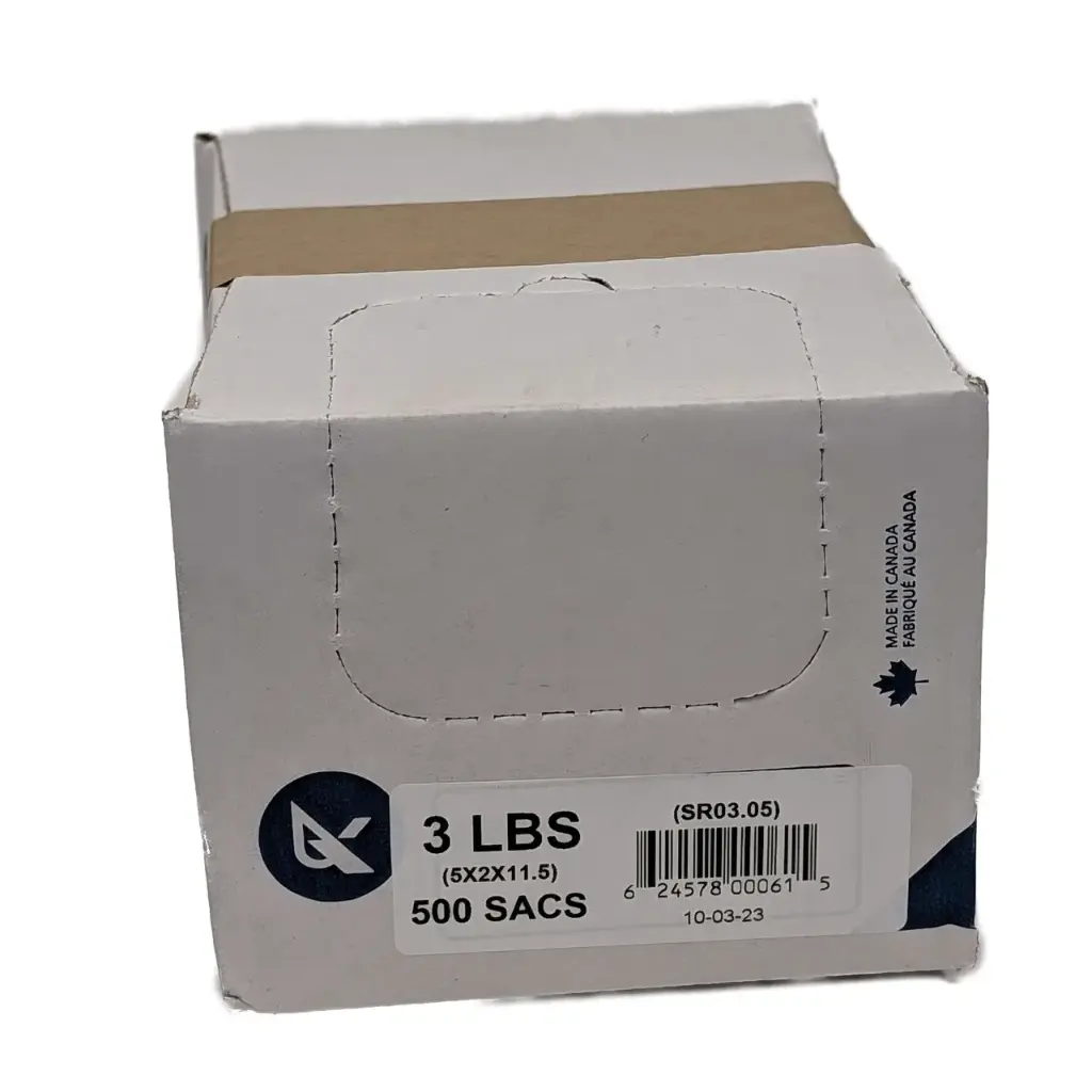 No Brand - 5 x 2 x 12 - 3lb Clear Poly Bags (1 x 500pc)