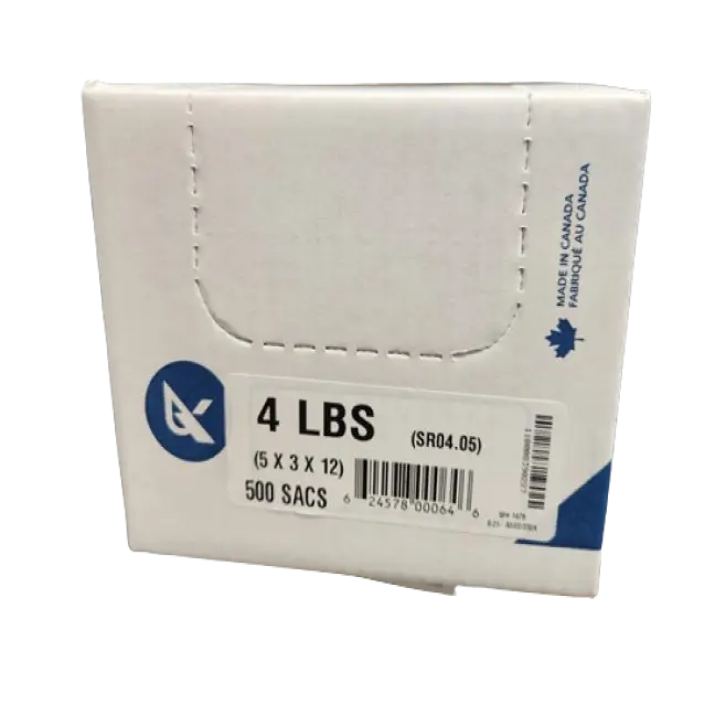 No Brand - 5 x 3 x 12 - 4lb Clear Poly Bags (1 x 500pc)