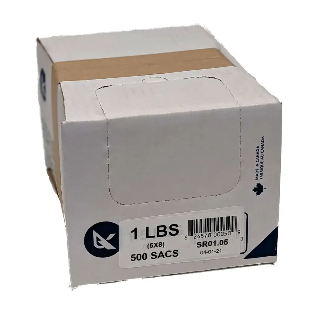 No Brand - 5 x 8 - 1lb Clear Poly Bags (1 x 500pc)
