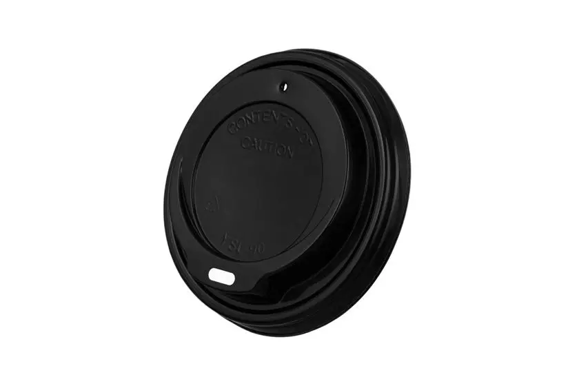 No Brand - Plastic Sipper Lids Black - 90mm (20 x 50pc)