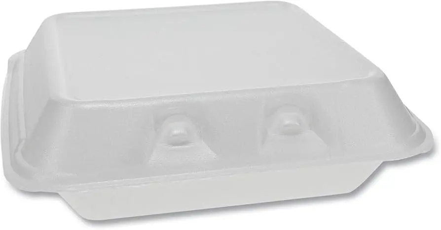 Pactiv - Smartlock - Foam Hinged Lid Container 7.5" x 8" x 25/8" (1 x 15pc)