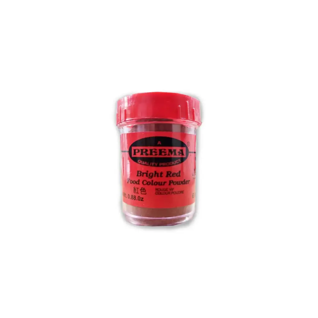 Preema Bright Red - Food Color Powder (1 x 25g)