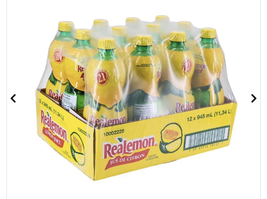 [JUCR001-12] Realemon Lemon Juice - 12 x 945 ml