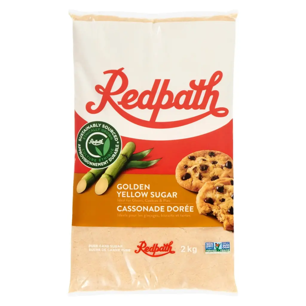 [SUG003-12] Redpath Golden Yellow Sugar - 12 x 2Kg - Case