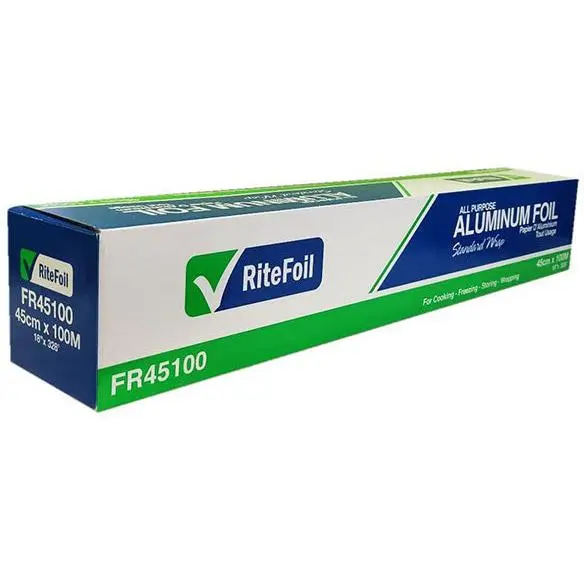 Rite Foil All Purpose Aluminum Foil - 45cm x 100m (1 x 100m)