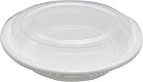 Ritepak 7" Round White Container with Lid (1 x 150pc)